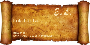 Enk Lilla névjegykártya