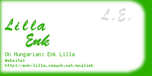 lilla enk business card